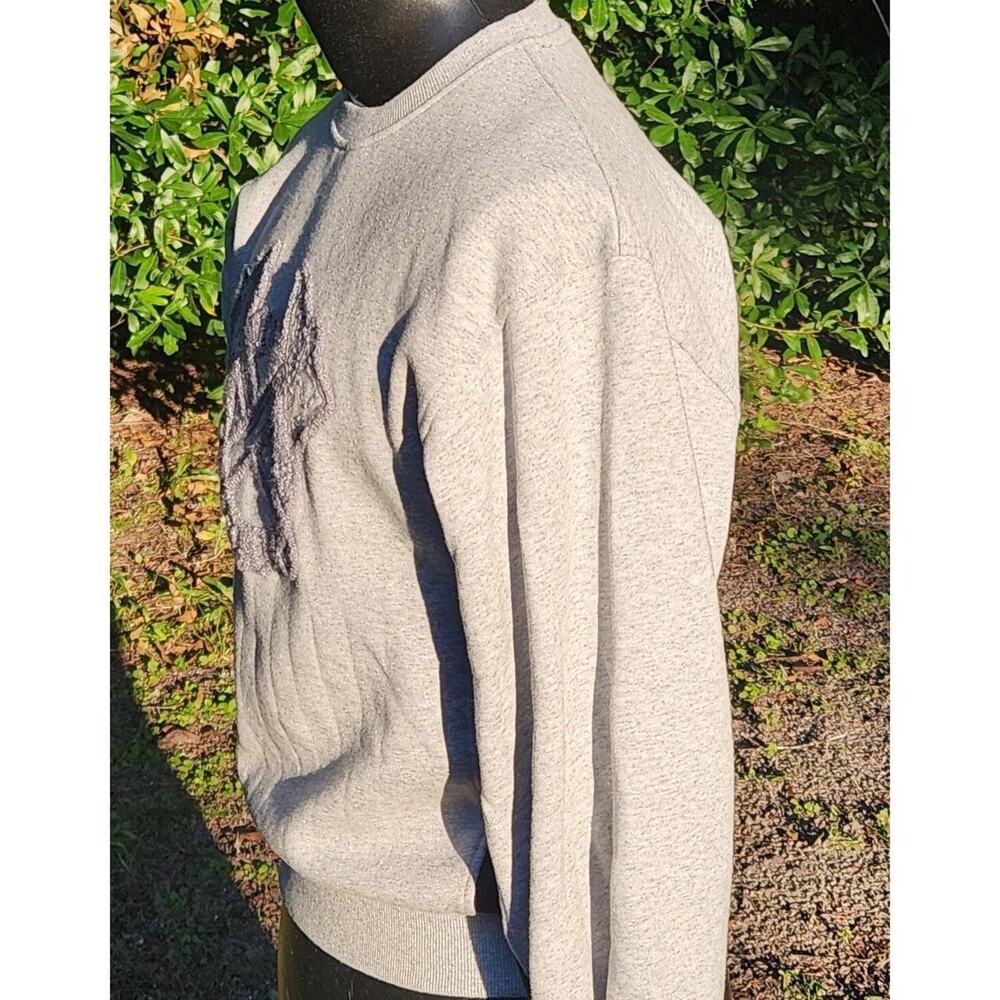 Atlanta Braves Sweatshirt Embroidered MLB Baseball Gray Pullover Men Women M L - Picture 4 of 7